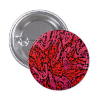 Flower power en magenta et rouge badge avec épingle
