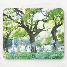 Flower power et nature Mousepad - ligne d'arbre Tapis De Souris