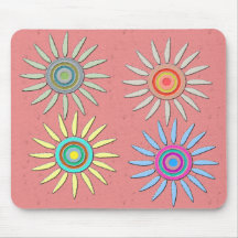 Flower power Mousepad Tapis De Souris