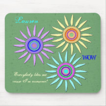Flower power Mousepad Tapis De Souris