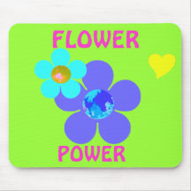 Flower power Mousepads Tapis De Souris