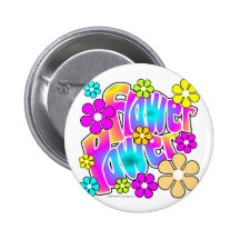 Flower power pin's avec agrafe