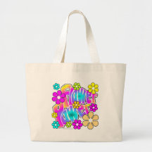 Flower power sac de toile