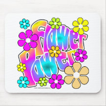 Flower power tapis de souris