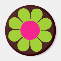 Flower power vert aimant