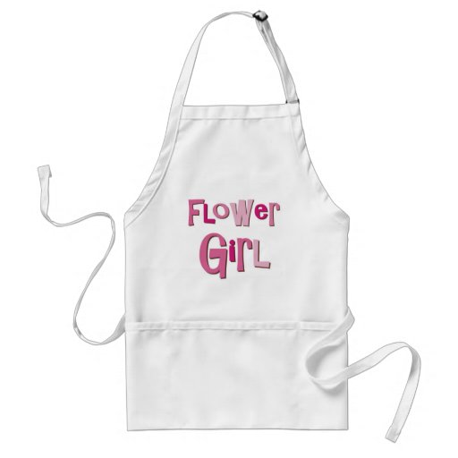 FlowerGirl Brown rose Tabliers