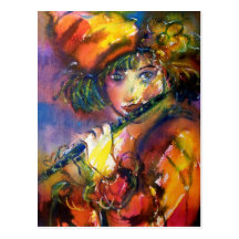 FLUTIST CARTE POSTALE