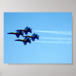 Flyby de signature d'anges bleus affiches
