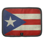 Folio avec le drapeau sale de Porto Rico Agenda Folio