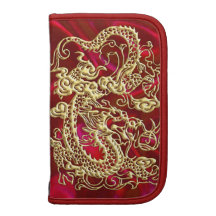 Folio luxuriant de Rickshaw de satin rouge de drag Agendas