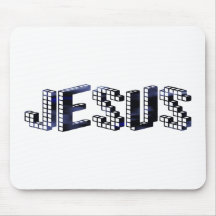 Foncé de Bleu de Jésus Brique Tapis De Souris