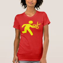 Fonctionnement avec des ciseaux t-shirt