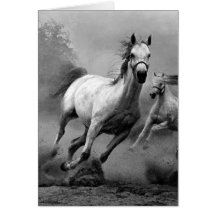 Fonctionnement de cheval carte de vœux