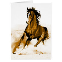 Fonctionnement de cheval cartes de vœux