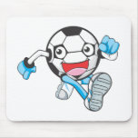 Fonctionnement de footballeur tapis de souris