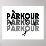 Fonctionnement libre de Parkour Poster