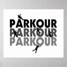 Fonctionnement libre de Parkour Poster
