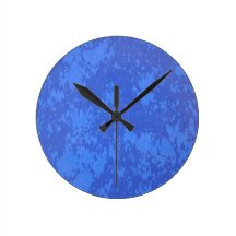 Fonds de couleurs bleues horloge