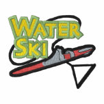 Font du ski nautique le logo sweatshirt à capuche avec brodé