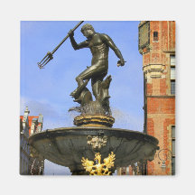 Fontaine de Neptune à Danzig Aimant Pour Réfrigérateur