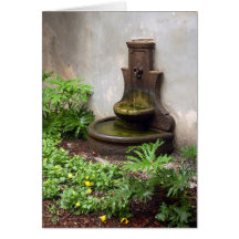 Fontaine de paix carte de vœux