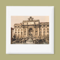 Fontaine de TREVI, Rome, Latium, Italie magnets