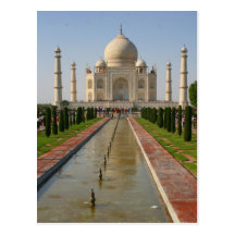 fontaine du Taj Mahal Carte Postale