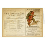 Fonte de gondoliers carte de vœux
