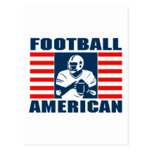 Football américain carte postale