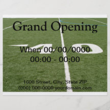 Football Field Forty Flyer Design