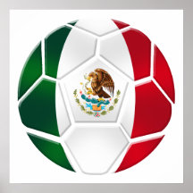 Football mexicain d'équipe nationale du Brésil 201 Poster
