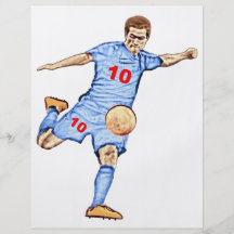 Football player - Joueur de football. Prospectus Personnalisés
