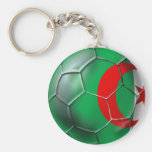 Footballeur algérien de ballon de football de drap porte-clefs