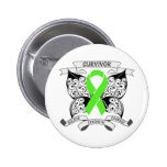 Force de papillon de survivant de lymphome non Hod Badge Avec Épingle