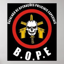 Force de police spéciale de BOPE Tropa De Elite Br Posters