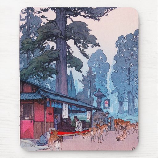 forêt classique japonaise orientale traditionnelle tapis de souris