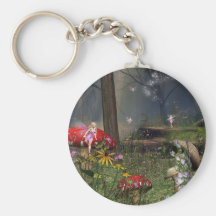 Forêt de féerie porte-clef