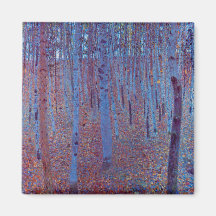Forêt de hêtre par Gustav Klimt Aimants