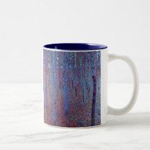 Forêt de hêtre par Gustav Klimt Mugs À Café