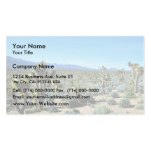 Forêt de yucca modèle de carte de visite