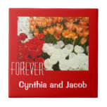Forever Wedding gifts Tile Art His & Her Name
