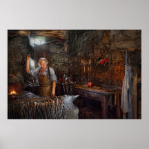 Forgeron - travail de la forge posters