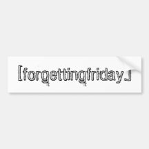 [forgetting.friday] autocollants pour voiture