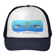 Forida verrouille le chapeau de requin et d'hippoc casquettes de camionneur