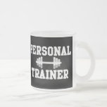 Formation noire et blanche de Dumbell d'entraîneur Tasse À Café