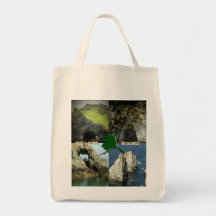 Formations et cavernes de roche en collage de l'Al Sac