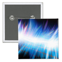 Forme d'onde audio rougeoyante badge