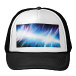 Forme d'onde audio rougeoyante casquettes