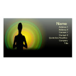 Forme physique de thérapie de yoga cartes de visite personnelles