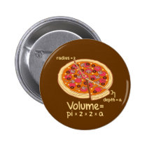 Formule mathématique = Pi*z*z*a de volume de pizza badges publicitaires